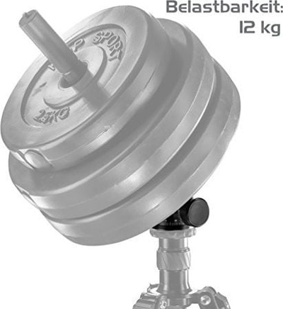 Kokë trepodi Mantona Onyx 12 Ball Head, ngarkesë 12kg, piaster Arca-Swiss, e zezë