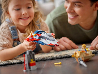 Set ndërtimi LEGO Marvel 76319 Captain America Vs. Thanos, 107 pjesë, 4+