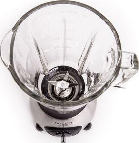 Blender tavoline Adler AD 4070, 1.5L, 600W, i zi / argjendtë