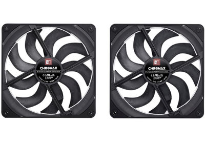 Ventilator PC Noctua NF-A14x25 G2 PWM Sx2-PP chromax.black, set 2x 140mm, PWM, i zi