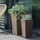 Vazo për zbukurim Flowerpot FURU SQUARE ECO WOOD, 30cm, ngjyrë dru natyrale