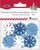 Dekorime vetëngjitëse borëflake Snowflakes Mix, set me 15 copë, për xhama edhe DIY, shumëngjyrëshe