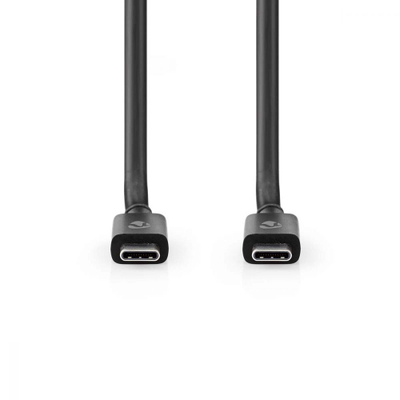 Kabllo USB C në USB C Nedis USB 4.0, 1m, 240W, 40Gbps, i zi