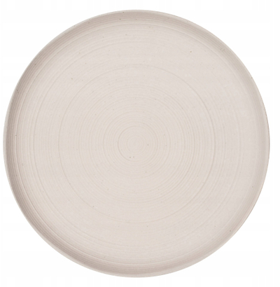 Pjatë e sheshtë Verlo Clay, porcelani, 27 cm, taupe