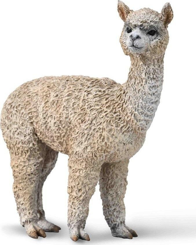 Figurinë lodër Collecta Alpaca, koleksionuese, edukative, shumëngjyrëshe