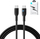 Kabllo karikimi Joyroom S-CC100A13 USB-C në USB-C, 100W, 2m, e zezë