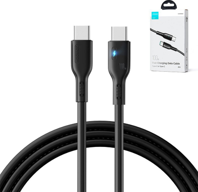 Kabllo karikimi Joyroom S-CC100A13 USB-C në USB-C, 100W, 2m, e zezë
