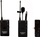 Mikrofon pa tel CKMOVA UM100 Kit6, lavalier UHF, me Lightning, i zi