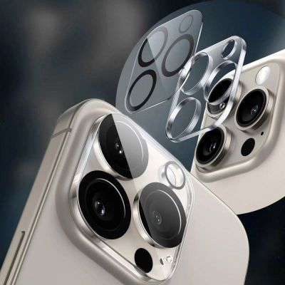 Mbrojtëse kamere Tech-Protect Cam Fit+ për iPhone 17 Air 17 Pro, xham 9H, transparente