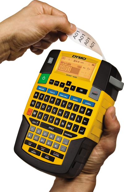 Printer etiketash Dymo Rhino 4200, dorë, 19mm, gri