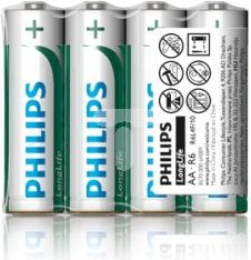 Bateri Philips LongLife R6L4F/10, 4 copë