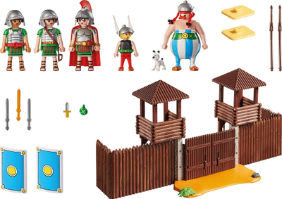 Set lodrash Playmobil Asterix 71542, kamp romak, 181 pjesë, shumëngjyrësh