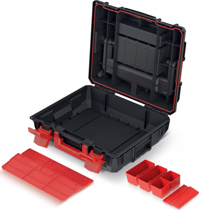 Kuti veglash Tool Case C BLOCK ALU LOG, 45x38x16.8 cm, alumin, e zezë