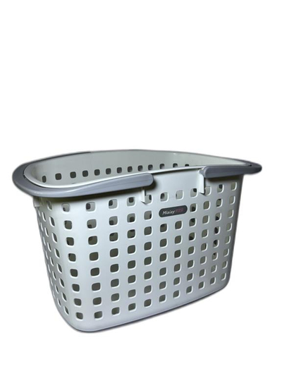 Shportë rrobash plastike me doreza 42.5x31.5x26. UNIMIKS