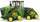 Traktor lodër Bruder John Deere, i gjelbër