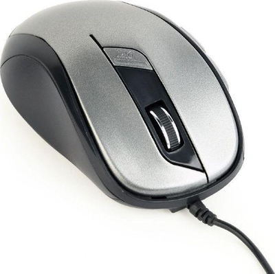 Maus Gembird MUS-6B-01-BG, me kabllo, USB, i zi dhe i hirt