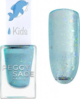Llak thonjsh për kalamajt Peggy Sage Chloé, 5 ml, me shkëlqim, blu e çelët