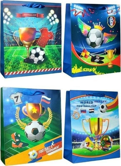 Кеса за подароци W&amp;K JYWK100 M, 320x260x100mm, 3D дизајн, многуобоена