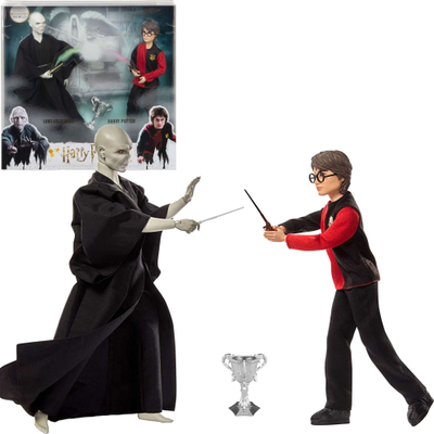 Set kukulla Mattel Harry Potter GNR38, Harry dhe Voldemort, me kupa turneu
