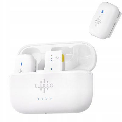 Mikrofon wireless lavalier Luucco Minipods K2, 2.4GHz, Type C, i bardhë