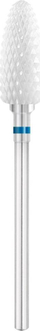 Frezë ceramike për thonj EXO EXO Pro, ovale 6.0mm, granulim mesatar, e bardhë