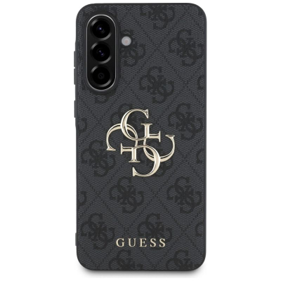 Футрола за телефон Guess 4G Saffiano за Samsung Galaxy A56 5G, еко кожа, црна