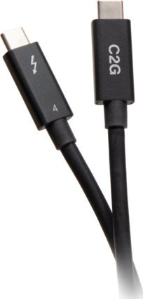 Kabllo C2G Thunderbolt 4 USB‑C, 2m, 40Gbps, e zezë