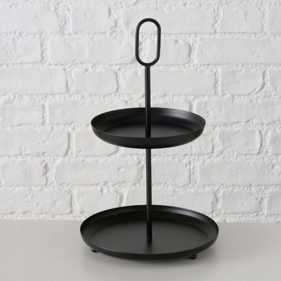 Stendë torte Boltze GOGO, metal, lartësi 34 cm, e bardhë