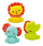 Set lodrash Fisher-Price Roly-Poly Pals, 3 figurina, për beba