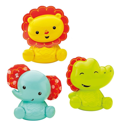 Set lodrash Fisher-Price Roly-Poly Pals, 3 figurina, për beba