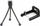 Tripod fleksibël për telefon Xrec, gjerësi 55-87mm, vidë 1/4", i zi