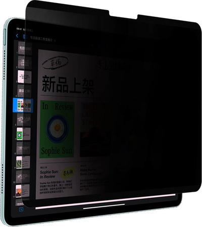 Mbrojtës ekrani 4smarts Magnetic Privacy Filter për Apple iPad Air 11" M2 2024, filtër privatësie, i zi