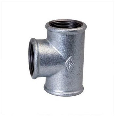 Pjesë lidhse T TurboWorks_D, 1/2", metal i zinkume, gri