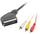 Kabllo Lanberg Scart RCA (Cinch) x3 1.8m (CA-EURC-10CC-0018-BK), e zezë