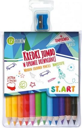 Дрвени креденци St. Majewski ST.ART Jumbo, 12 бои, со острилка, многуобоени