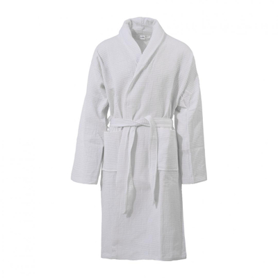 Rrobë banje SPA Waffle, pambuk 100%, unisex S/M, e bardhë