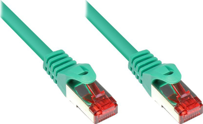 Kabllo rrjeti Alcasa Cat6 S/FTP, 1.5m, RJ45, e gjelbër
