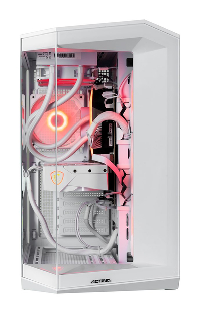 Гејминг компјутер Actina Ryzen 7 7800X3D, 32GB RAM, RTX 5070 Ti, 1TB SSD, бел