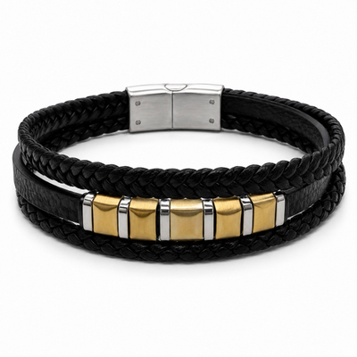 HUGO – Byzylyk për Meshkuj Black, Gold & Silver