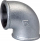 Bërryl tubi ARKA No. 6, 3/4" F/F, galvanizuar, argjendtë