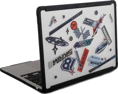 Kuti mbrojtëse Skinarma Case Henko për MacBook Air 13", përputhet me M2 M3, transparente frost clear