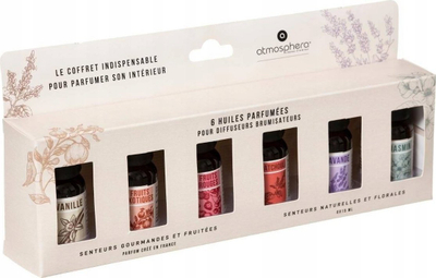 Set vajrash esencialë për difuzor, 6 copë, 15 ml, aroma të përziera