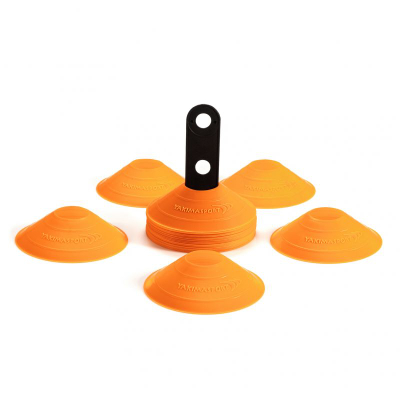Set stërvitor YakimaSport Mini Hurdles and Cones, 30 disqe, 20cm, i gjelbër