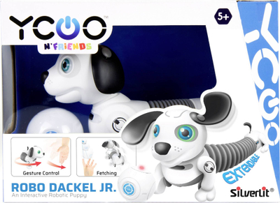 Qen robotik me telekomandë Silverlit Dackel GS9004, interaktiv, me LED, shumëngjyrësh