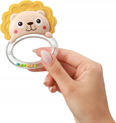 Вртлива играчка Babyono лав, 0m+, без BPA, повеќебојна