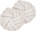 Set jastëkësh dekorativë knot, boucle, 31cm, të bardhë