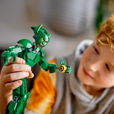 Set LEGO Marvel Green Goblin Figure 76284, figurë ndërtuese, 8+ vjeç, shumëngjyrëshe