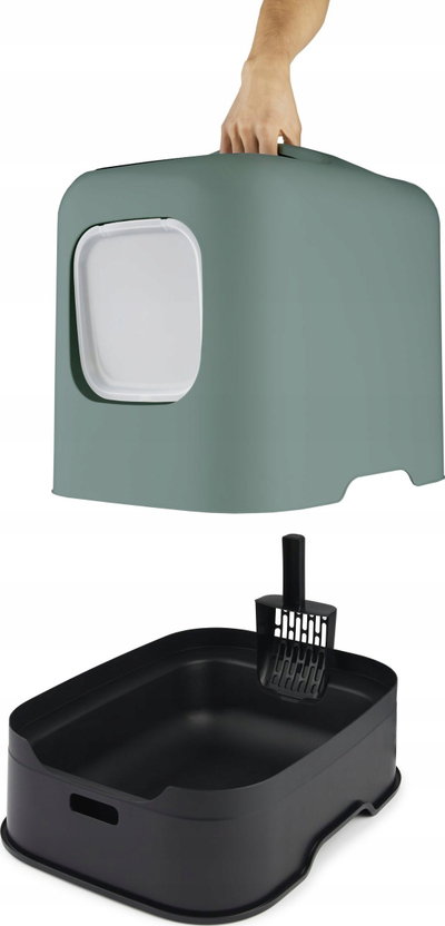 Kuti rere per mace Rotho My Pet Horizon, 51 x 39.5 x 44.3 cm, plastike, blu