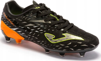 Këpucë futbolli Joma Evolution Cup 2301 FG M, për fushë me bar natyral, me kapësa fiks, të zeza