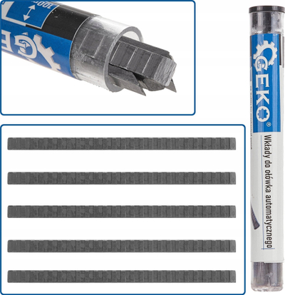 Inserte metalike GEKO për graver automatik, set, gri